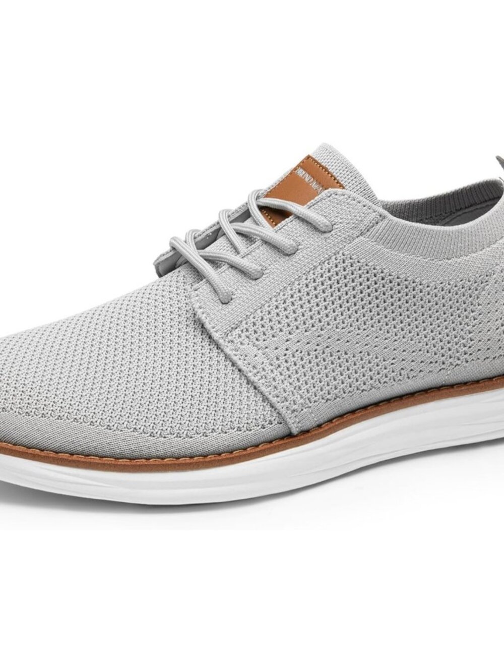Men's KnitFlex Mesh Sneakers Lace-Up Lightweight Casual Walking Oxfords Shoes